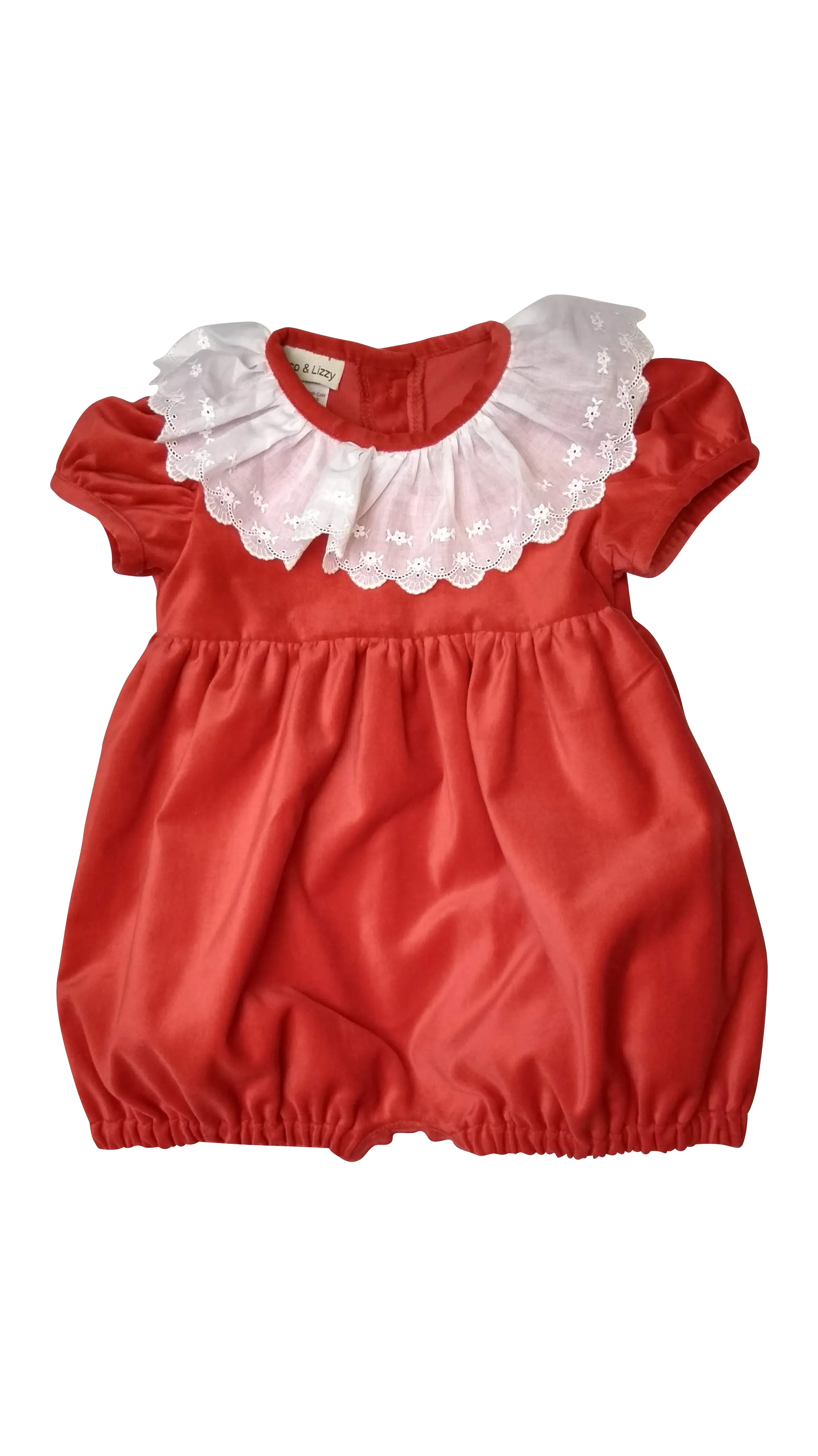 Christmas  baby girl Velvet Rompers