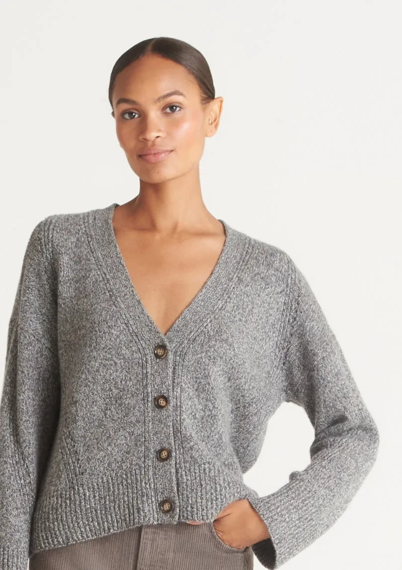 Lofty Cashmere Cardigan in Canyon Grey
