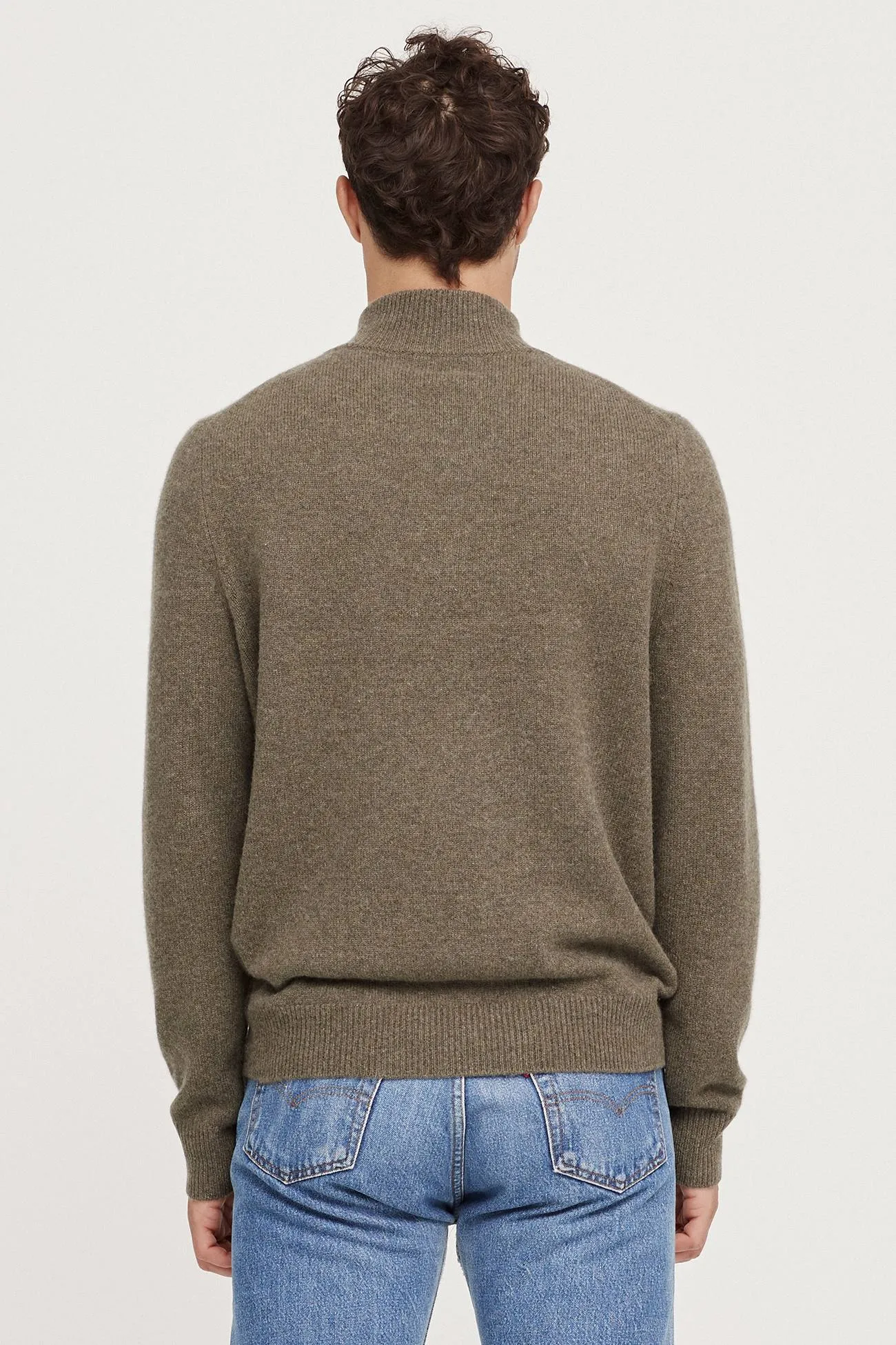 MICK QUARTER-ZIP CASHMERE SWEATER